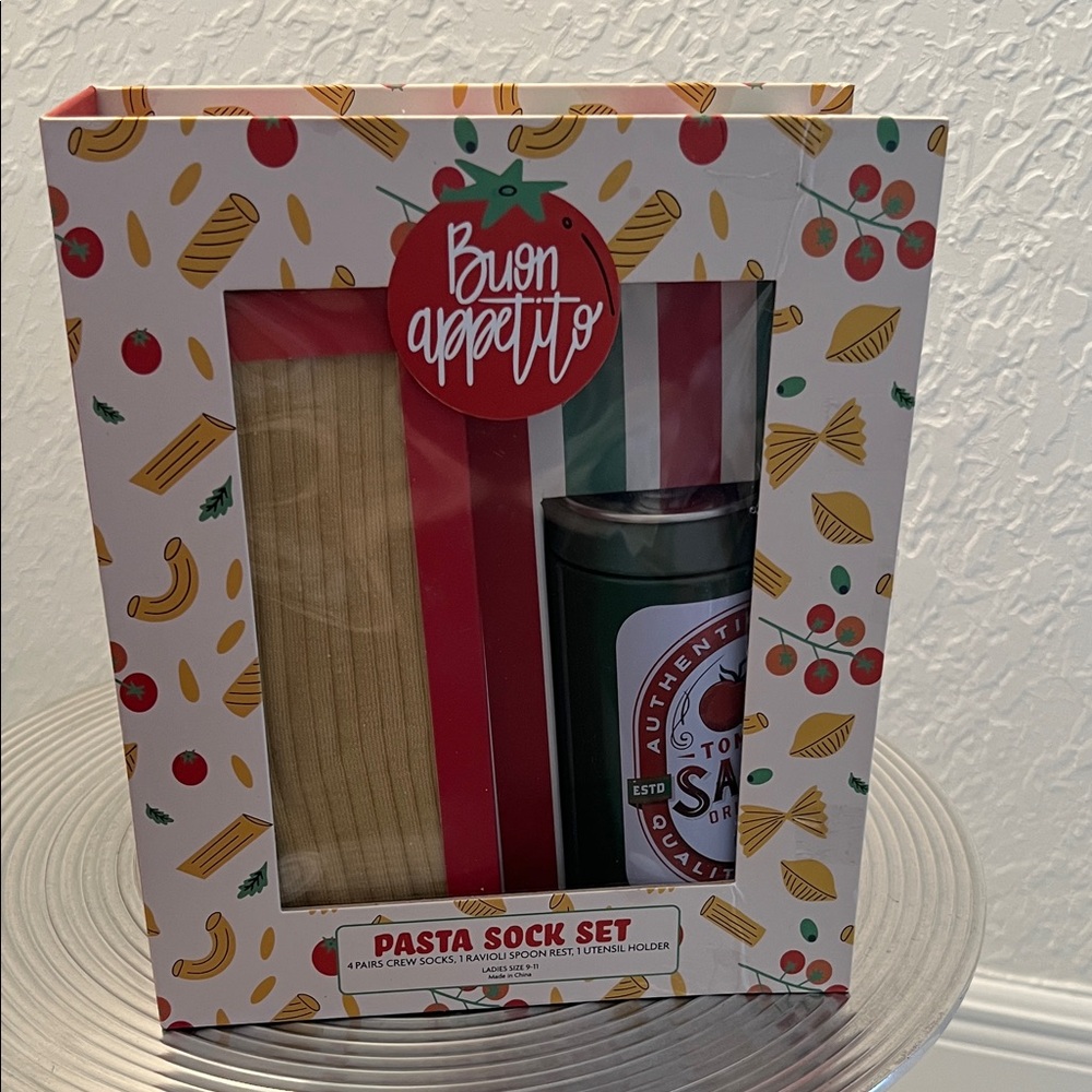 BUON APPETITO PASTA SOCK SET - Picture 1 of 6